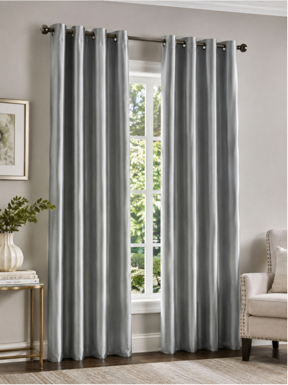 J. Queen New York Gardnera Grommet Curtain Panels – Set of 2